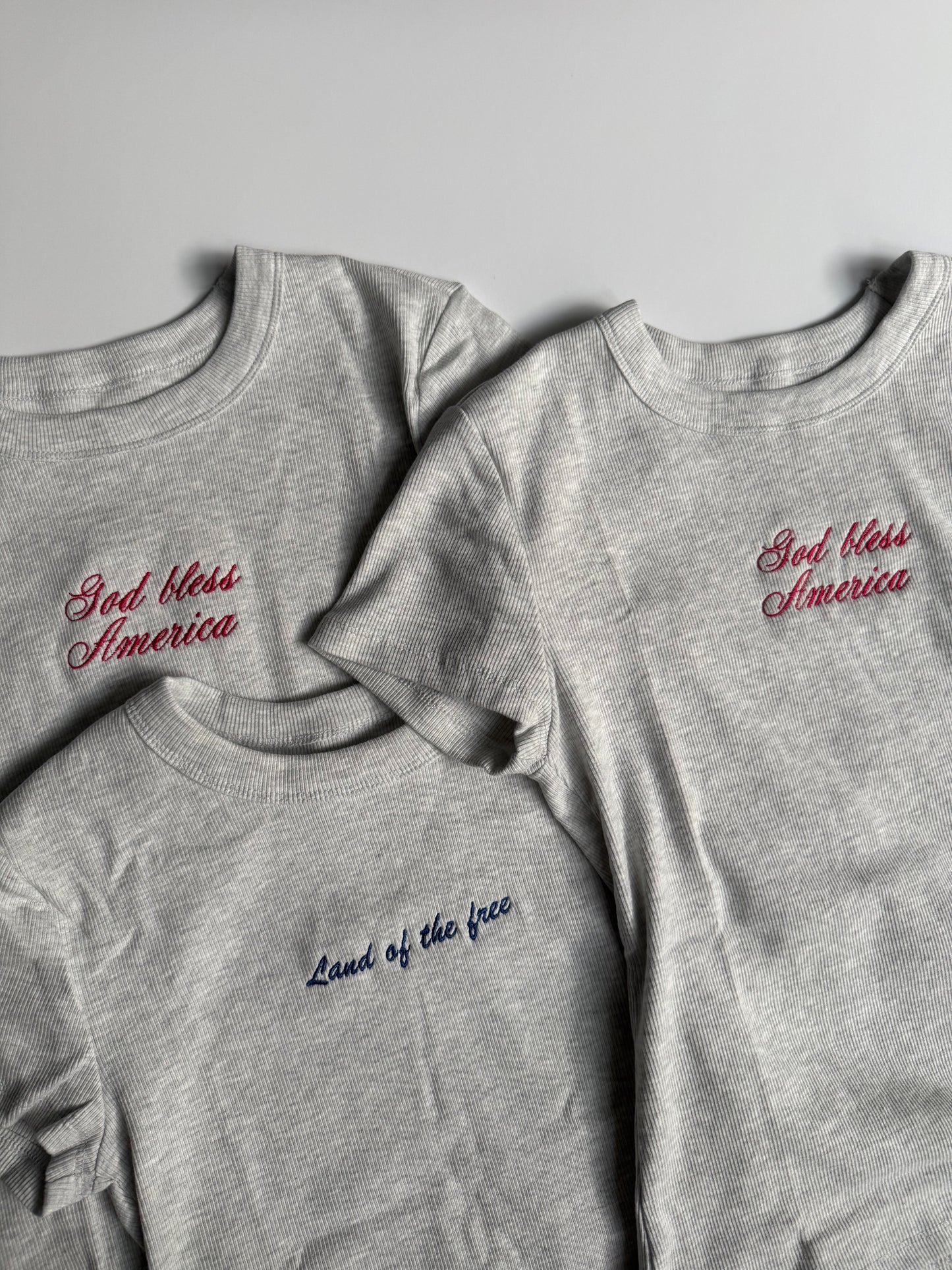 Vintage Baby Tee - God Bless America