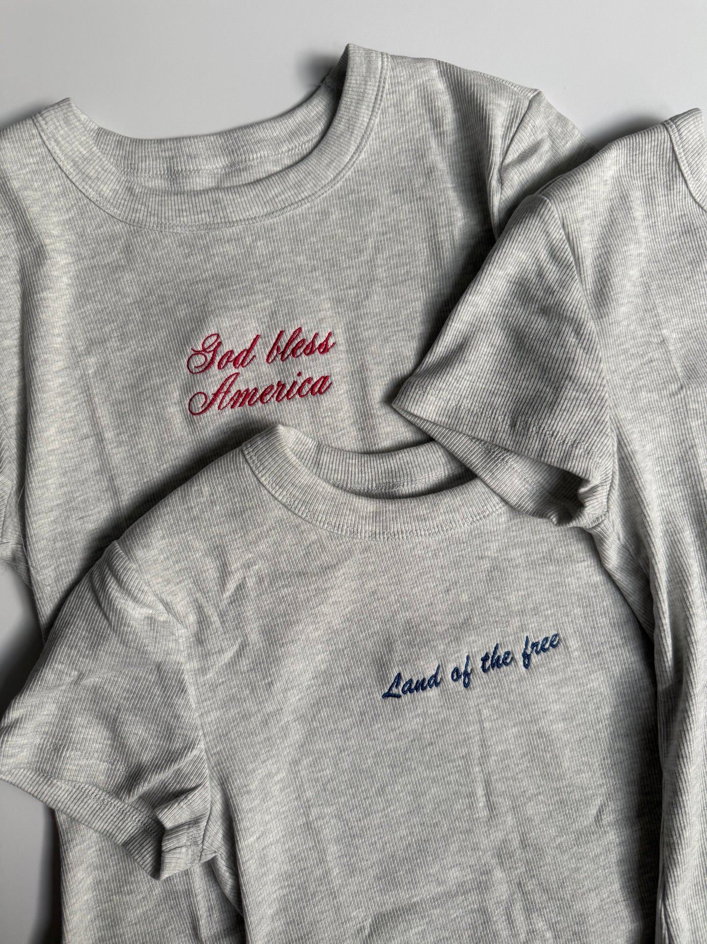 Vintage Baby Tee - God Bless America