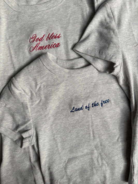 Vintage Baby Tee - Land of the Free